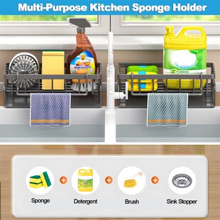 Kitchen countertop double-layer dish drying rack沥水板碗碟架