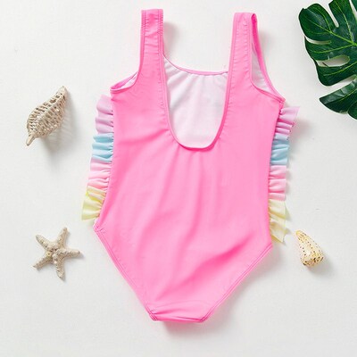 2-10Y Toddler Baby Girls swimsuit one piece Kids Swimwear Gi