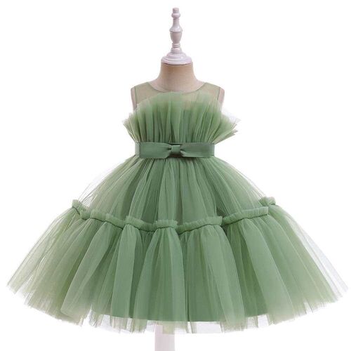 Girls Catwalk Summer Puffy Yarn Cake Dress Dress Womens Pi