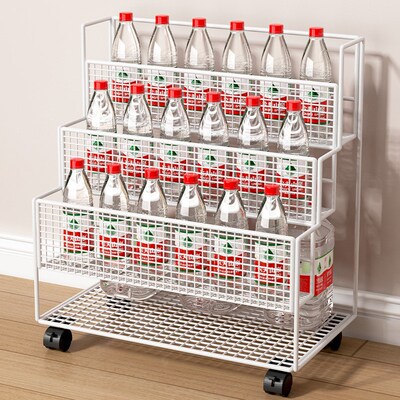 Small bookshelf next to the desk side gap book storage shelf