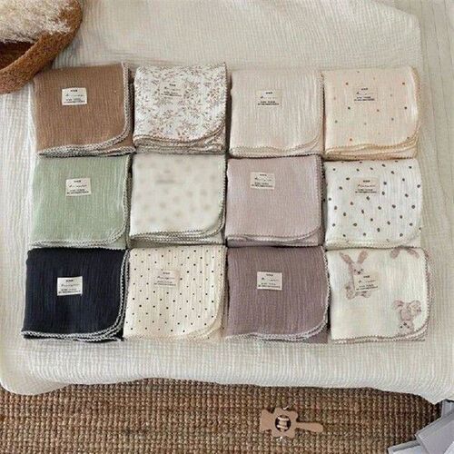 Reusable Newborn Face Towel 4-Layers Cartoon Toddlers Wash