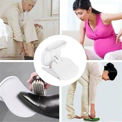 Shower Foot Rest Powerful Suction Cup Bathroom Pedal No