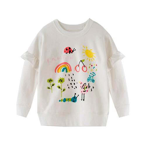 Jumping Meters New Arrival Bunny Sweatshirts For Girls Autum