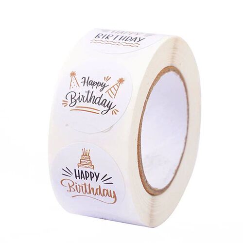 500ps 1inh Cute Happy birthday ers Roll for Gift Wrapping De