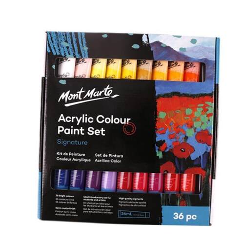 acrylic colour paint montmarte 36ml acrylic颜料 儿童丙烯防水