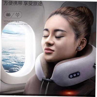 u shape pillow massage neck electric vibration massager