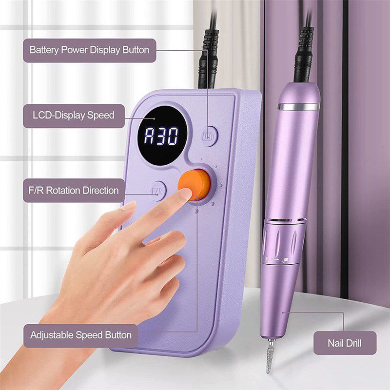 Nail Drill Machine Electric Nail Drill Sander Manicure Milli