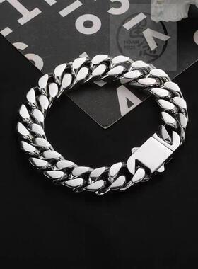 -Cuban Brlet Mens Tide Hip-Hop Titanium Steel Stereo Cuban