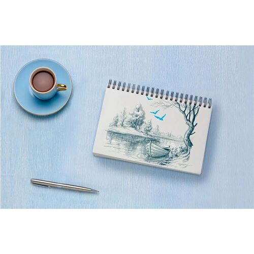 Sketchbook Hardcover  200GSM Very Thick Paper  Spiral Sk