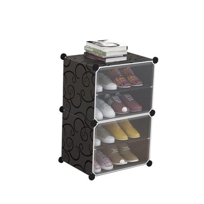 Dust proof shoe rack simple combination shoe storage cabinet