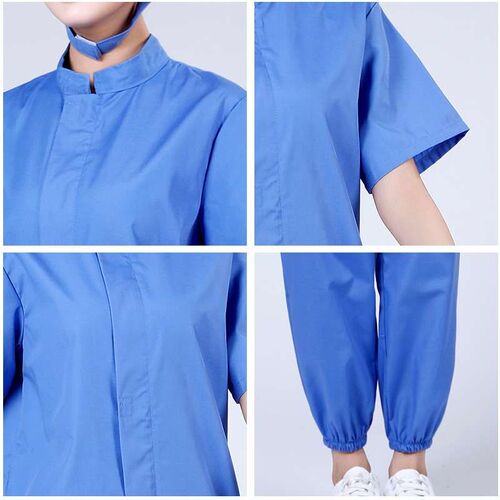 Summer Food Factory Work Clothes Dacron Tea Factory Workshop