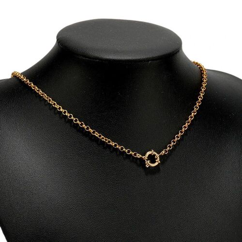 4pcs Stainless Steel Round Spring Ring Clasps DIY Clavicle N