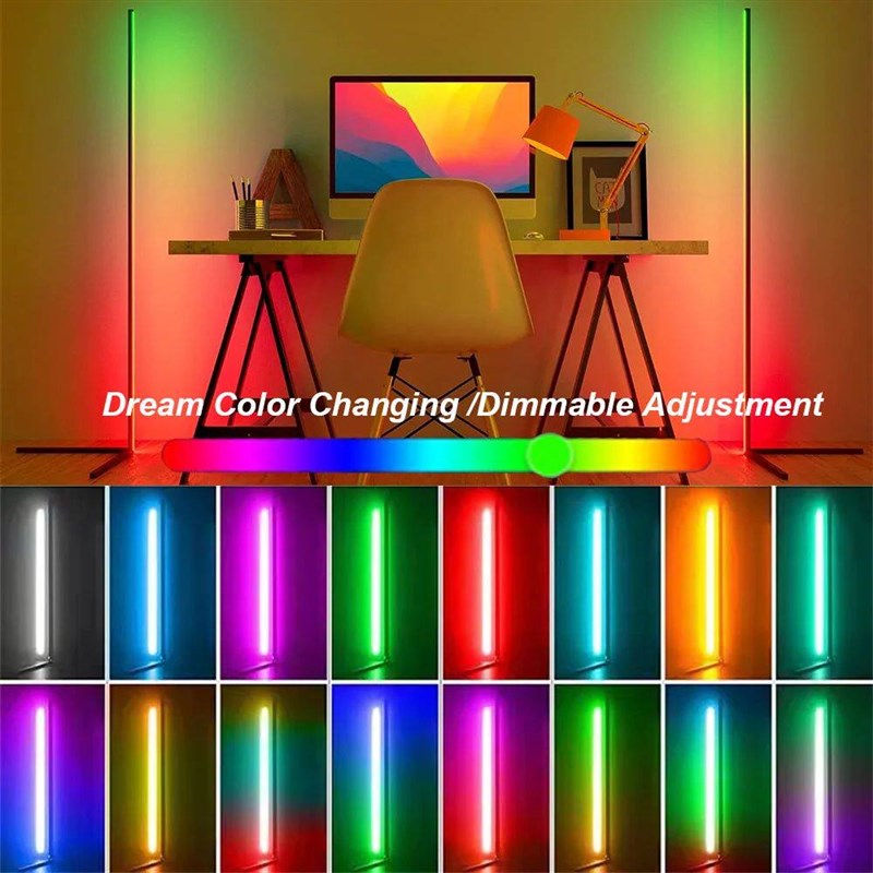 LED ambiance floor lamp, decorative atmosphere lamp, APP con - 实物图