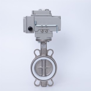 D971X 电动全不锈钢蝶橡胶四氟蝶DN 100