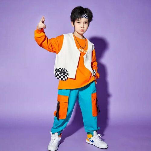 Spring sreet dance fashion suit for boys and girls hip-hop p