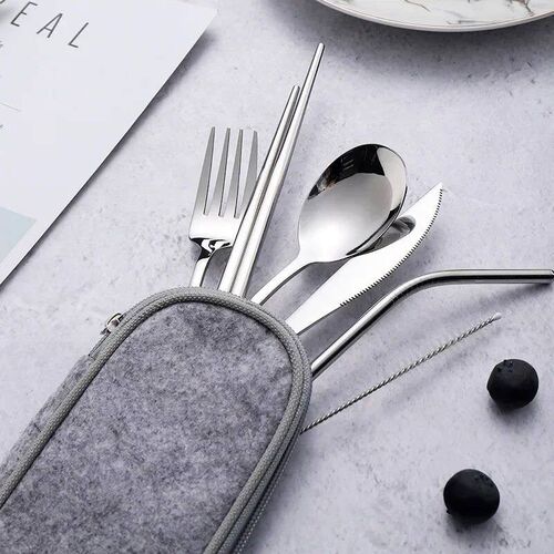 Tableware Reusable Travel Cutlery Set Camp Utensils Set with