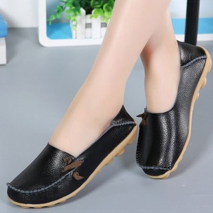 Flat Shoes For Women Leather Flats 2023 New Slip On Loafers