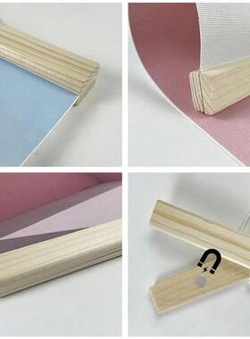 1PC Magnetic Wooden Picture Poster Hanger Frames Photos Wall