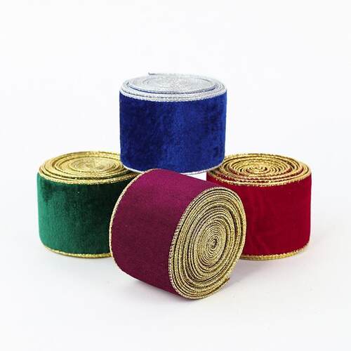 圣诞丝带Christmas Tree Bows, Velvet Ribbon Hanging Ornaments