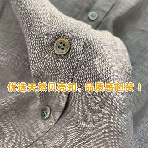 Sucho high-end boutique dress, linen shirt dress, middle sle