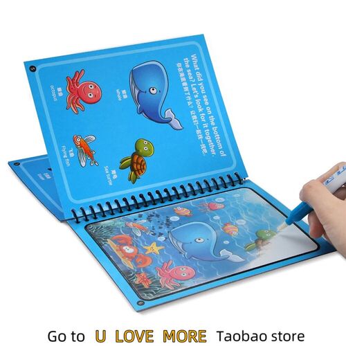 New Style  Magic Water Drawing Coloring Book and Doodle Pens