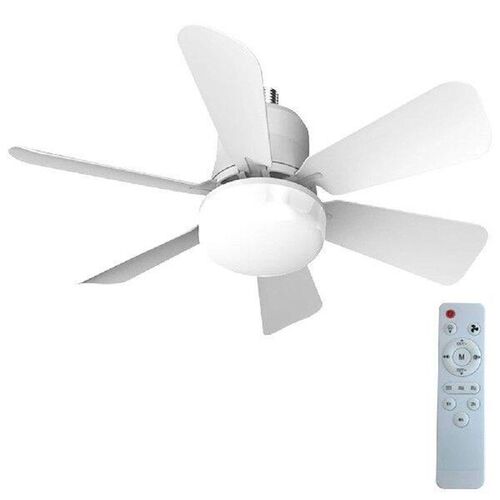 Modern Ceiling Fan with LED Light Remote Control Silent