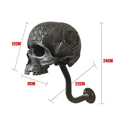 Creative Adult Motorcycle Helmet Holder Halloween skull Deco
