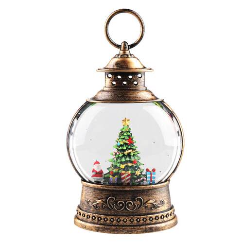 Christmas decoration wind lamp music box crystal ball old ma
