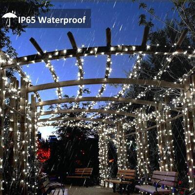 Solar Powered Outdoor Fairy Lights IP65 Waterproof 8 Lightin