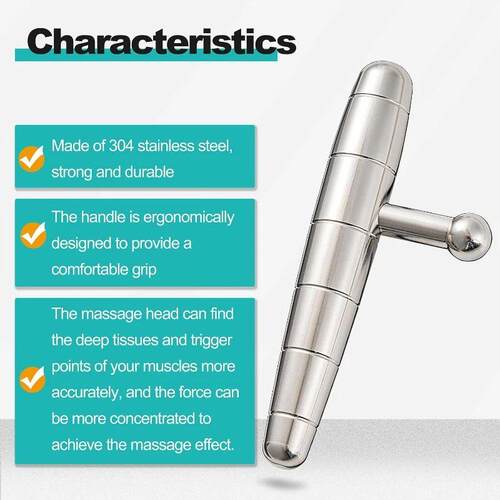 2 in 1 Trigger Points? Stainless Steel Massage Tool for Dee