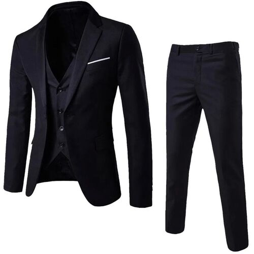 Mens Suit Slim 3-piece Suit R Business Wedding Party Jacke