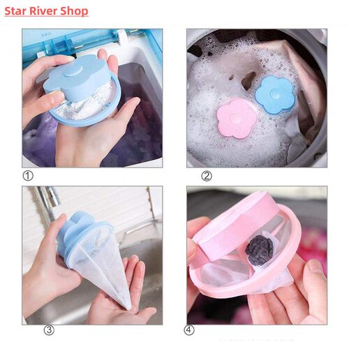 Laundry Ball Floating Pet Fur Lint Hair Catcher Clothes Clea