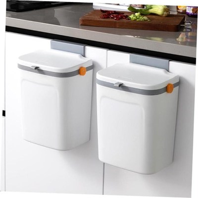Rubbish Can Kitchen Toilet Trash with Press Lid Garbage Bin