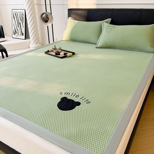 夏天冰丝豆豆凉席空调软垫三件202新款夏季学生宿舍席子可机洗