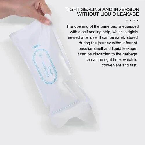 4pcs Disposable 700ML Urine Bags For Travel Camping Emergenc