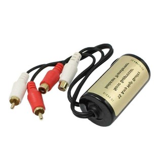 Car RCA Male to Female Ground Loop Isolator Noise Filter