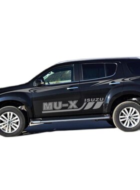 适用15-20款五十铃mu-X牧游侠车贴车身彩条拉花贴纸MUX腰线改装饰