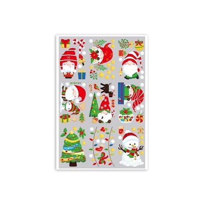 Christmas Window Stickers: Xmas/New Year Static Decor & Gift