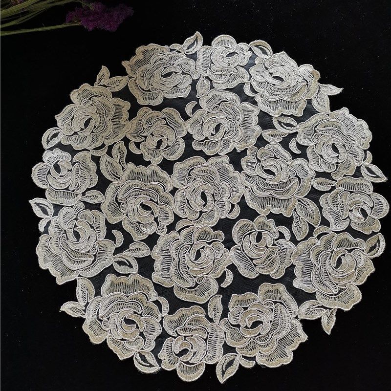 新款满工蕾丝绣花圆桌布茶盘茶具盖巾小圆形欧式奢华防尘布饰品巾,居家布艺,桌布,淘宝优惠券,粉丝福利购,淘宝优惠卷