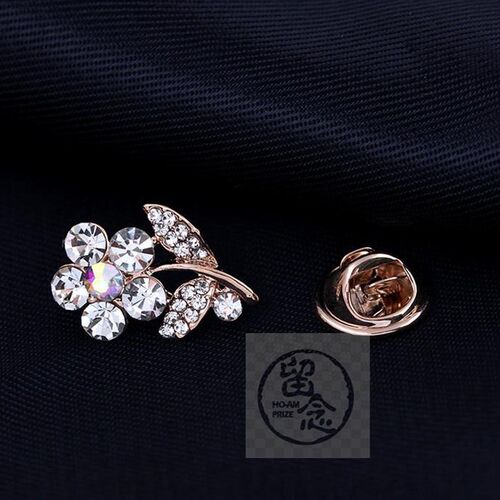 。Mini floret brooch brooch suit collar pin Rhinestone bayon