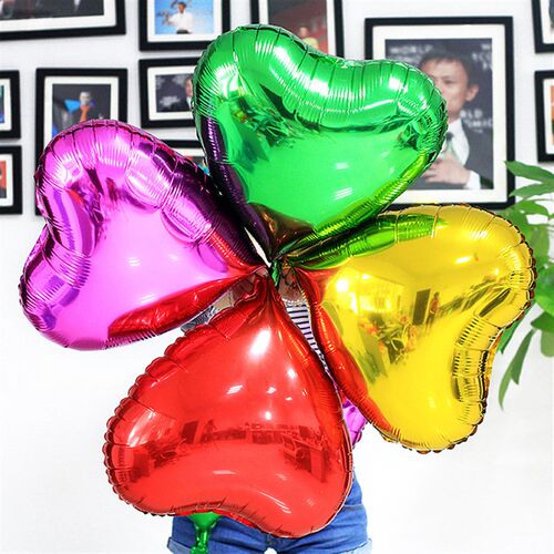 HY 22inch Large Heartshaped Aluminum Film Balloon Decorative