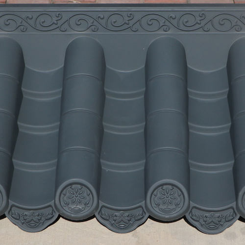 110*cm特厚足3毫米马头墙仿古轻质一体屋檐中式树脂瓦塑料装饰