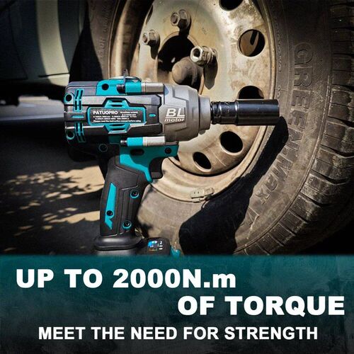 21V Brushless Cordless Wrench Max 2000N.m Electric Impact Wr