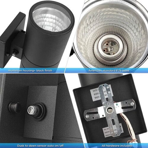 Waterproof Wall Lights E27 Double head Led wall Lamp for Mod