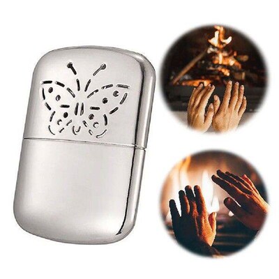 Zinc Alloy Portable Fuel Hand Warmer Reusable Pocket Hand