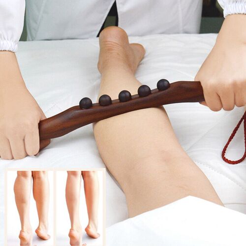 Natural Carbonized Wood Scraping Massage Stick Body Massage