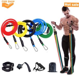 11pcs Resistance Band Gym Equipment Rubber exercise Band