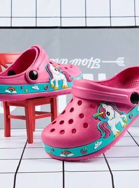 Baby Children  Shoes Summer Clogs Unicorn Beach Sandals Kids