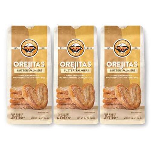 Orejitas Cookies, 3.4 Ounce (Pack of 3), Flaky and Crunch