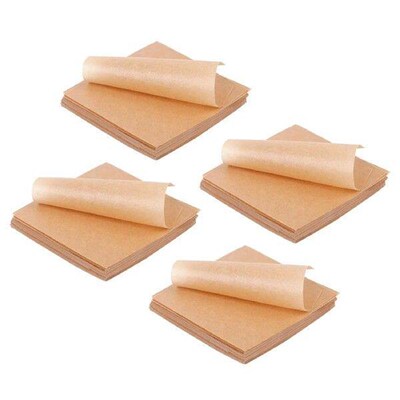 ABXF-2000 Pcs Unbleached Parchment Paper Baking Sheets, 4X4